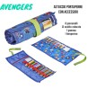 Astuccio Arrotolabile Avengers con Accessori – Marvel Portapenne Completo per Scuola Bambini