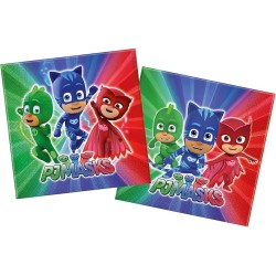 Coordinato Tavolo PJMASK Super Pigiamini – Kit Festa Completo per 8, 16, 24, 32 o 40 Bambini con Piatti, Bicchieri e Tovaglioli