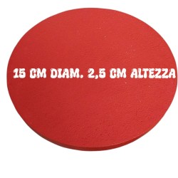 Base Rotonda in Polistirolo Ø15 cm H2,5 – Supporto Colorato per Torte a Piani e Cake Design