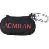 Portachiavi AC Milan in Pelle con Zip – Custodia Chiavi/Telecomando con Logo Ufficiale – Box Regalo