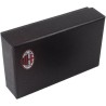 Portachiavi AC Milan in Pelle con Zip – Custodia Chiavi/Telecomando con Logo Ufficiale – Box Regalo