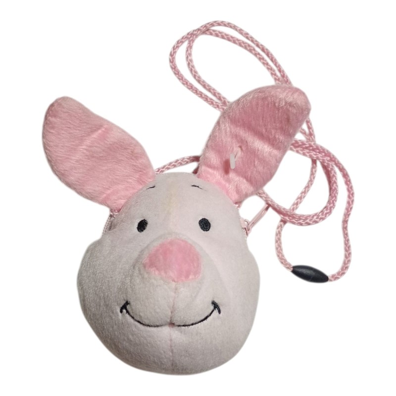 Borsetta Tracolla Bambina Pimpi Winnie the Pooh – Pochette Morbida Rosa 15x13 cm – Mini Borsa Peluche con Zip