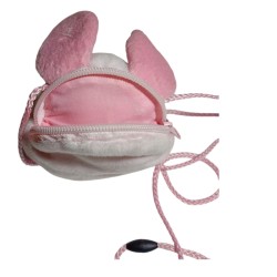 Borsetta Tracolla Bambina Pimpi Winnie the Pooh – Pochette Morbida Rosa 15x13 cm – Mini Borsa Peluche con Zip