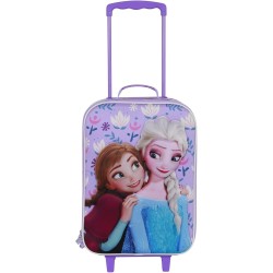 Valigia Trolley Bambina Disney Frozen 2 – Soft 3D Lilla, Bagaglio a Mano 52x33x17 cm, Capacità 26L