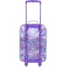 Valigia Trolley Bambina Disney Frozen 2 – Soft 3D Lilla, Bagaglio a Mano 52x33x17 cm, Capacità 26L