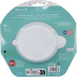 Set Pappa Microonde Disney Baby Mickey – Piatto Fondo e Cucchiaio per Bambina 10+ Mesi