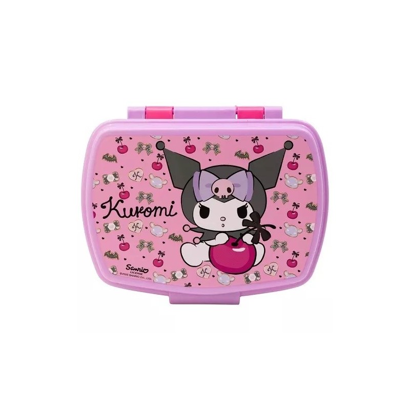 Portapranzo Kuromi Hello Kitty – Contenitore Merenda e Sandwich 17x14x6 cm – Lunch Box Bambina Scuola Asilo
