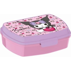 Portapranzo Kuromi Hello Kitty – Contenitore Merenda e Sandwich 17x14x6 cm – Lunch Box Bambina Scuola Asilo
