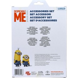 Set Accessori Minions 5 pezzi – Braccialetti, Collana e Adesivi – Scatola Regalo Fan Minions