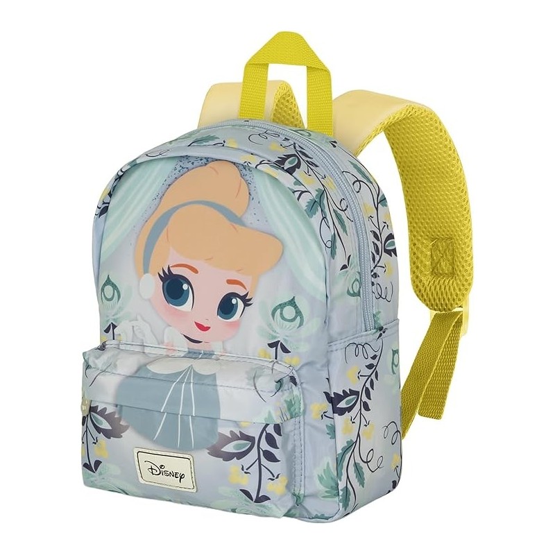Zaino Asilo Disney Cenerentola 27cm – Leggero e Colorato, con Tasca Frontale e Schienale Imbottito