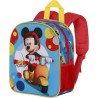 Zainetto 3D Disney Topolino Elite Blu – Zaino per Bambini con Effetto Scooter, 25x30 cm, Capacità 7L