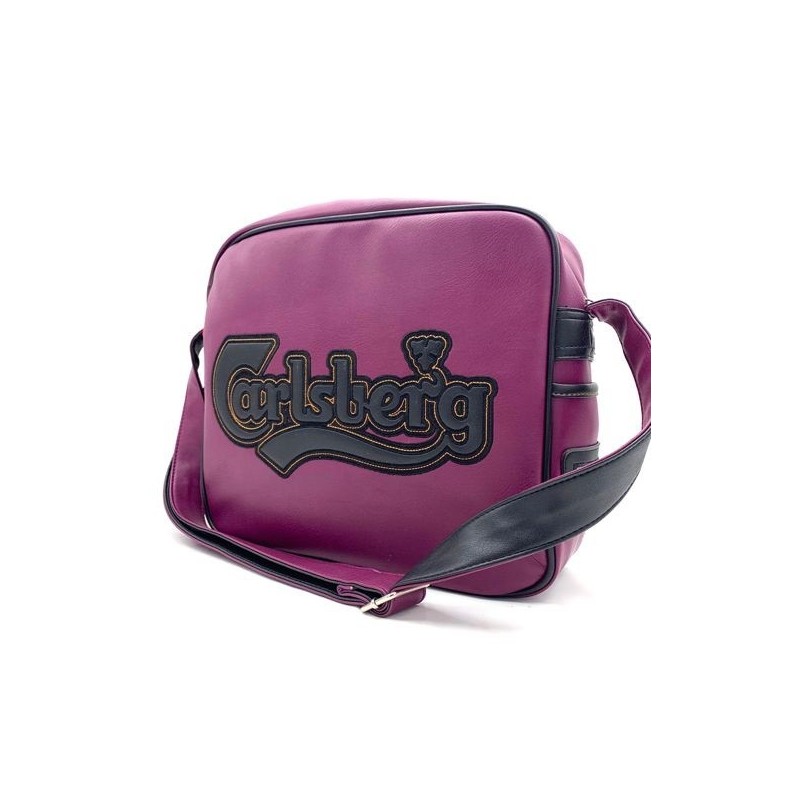 Borsa a Tracolla Carlsberg Orizzontale in Ecopelle Morbida – Università, Lavoro, Tempo Libero – 34x28x10 cm