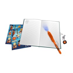 Diario Segreto Dragon Ball con Lucchetto, Penna Magica e Adesivi – Idea Regalo Bambini