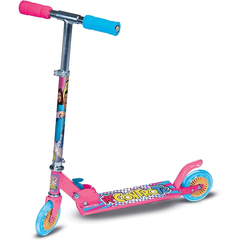 Monopattino Me Contro Te 2 Ruote – Manubrio Regolabile, Antiscivolo, Pieghevole, con Freno – Bambini 5+ Anni