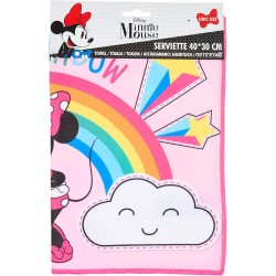 Tovaglietta in Tessuto Minnie Disney 40x30 cm - Lavabile, Antiscivolo, Resistente al Calore - Per Colazione e Pranzo Bambina