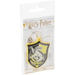 Portachiavi Harry Potter Hufflepuff in Gomma – Gadget Ufficiale, Idea Regalo per Fan, Collezione Hogwarts