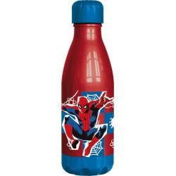 Borraccia Spiderman per Bambini 560 ml in Plastica con Tappo a Vite – Marvel Ufficiale, Bottiglia Riutilizzabile