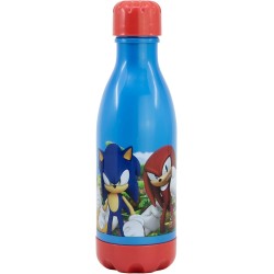 Borraccia Bambini Sonic 560 ml in Plastica con Tappo a Vite – Bottiglia Scuola, Viaggio, Spiaggia –