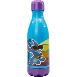 Borraccia Bambini Stitch 560 ml – Bottiglia in Plastica con Tappo a Vite – Ideale per Scuola, Sport e Spiaggia