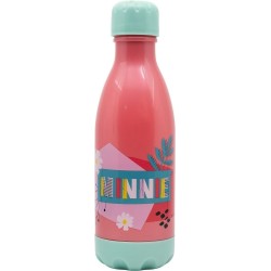 Borraccia Bambina 560 ml Minnie Disney – Bottiglia in Plastica con Tappo a Vite, Antigoccia, Scuola e Tempo Libero
