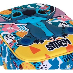 Zaino Asilo Bambini Stitch 3D – Con Tasche Laterali – Zainetto Disney Comodo e Capiente per Scuola e Tempo Libero