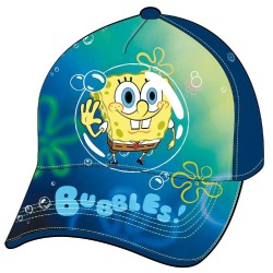 Cappellino SpongeBob SquarePants "Bubbles" – Visiera Curva Regolabile (Taglia 52)