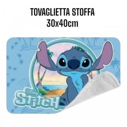 Set Asilo Bambini Stitch 4 Pezzi – Zaino 3D, Borraccia 560ml, Tovaglietta 30x40cm, Portamerenda Scuola e Tempo Libero
