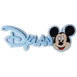 Nome 3D Personalizzato con Topolino – Centro Tavola Compleanno, Battesimo o Nascita – Lunghezza 65 cm, Altezza 25 cm