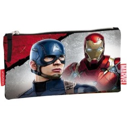 Astuccio Scuola Marvel 16 cm – Portapenne Capitan America e Iron Man – Idea Regalo Bambini