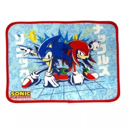 Kit Asilo Bambino Sonic 5 Pezzi Ufficiale SEGA – Zaino, Tovaglietta, Posate, Borraccia e Portamerenda – Set Scuola
