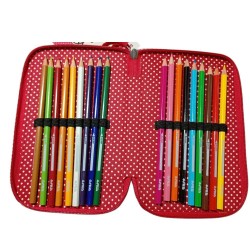 Astuccio Scuola Hello Kitty 3 Zip – Set Completo con 43 Accessori Giotto