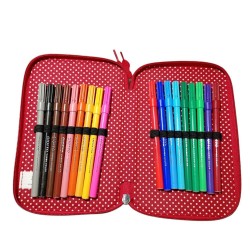 Astuccio Scuola Hello Kitty 3 Zip – Set Completo con 43 Accessori Giotto