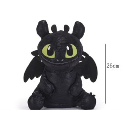 Peluche Furia Buia Toothless Dragon Trainer 30 cm – Morbido e Realistico, Idea Regalo Bambini