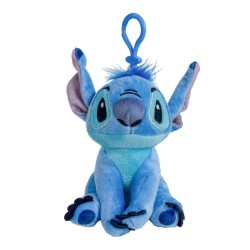 Peluche Disney Lilo & Stitch 13 cm – Plush Bagclip con Clip Stitch, Angel o Leroy Portachiavi Morbido