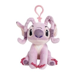 Peluche Disney Lilo & Stitch 13 cm – Plush Bagclip con Clip Stitch, Angel o Leroy Portachiavi Morbido