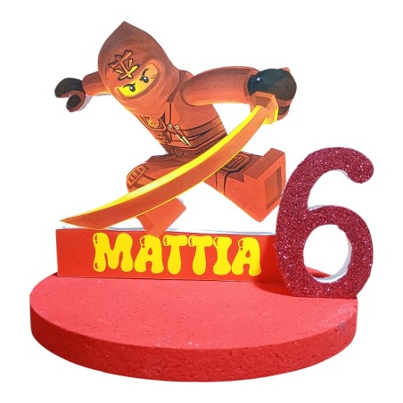Centro Tavola 3D Ninjago - Compleanno Personalizzato