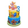 Torta Scenografica Nemo Disney Personalizzata in Polistirolo – Decorazione Compleanno Bambini Nome e Numero Festa Tema