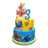 Torta Scenografica Nemo Disney Personalizzata in Polistirolo – Decorazione Compleanno Bambini Nome e Numero Festa Tema