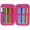 Astuccio Completo 3 Scomparti Hello Kitty e Kuromi – 44 Pezzi: Matite, Pennarelli, Penne, Forbici – Scuola Elementare,