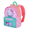 Zainetto Asilo Hello Kitty – Zaino Bambina Scuola Materna 22x27x9 cm con Tasca Frontale e Schienale Imbottito