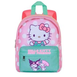 Zainetto Asilo Hello Kitty – Zaino Bambina Scuola Materna 22x27x9 cm con Tasca Frontale e Schienale Imbottito