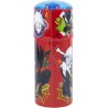 Borraccia Spiderman 350ml per Bambini Bottiglia in Plastica con Beccuccio Ripiegabile, Senza BPA Scuola e Tempo Libero