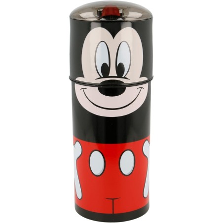 Borraccia Disney Topolino Mickey Mouse 350ml con Beccuccio Ripiegabile – Bottiglia Senza BPA per Bambini, Scuola e Tempo Libero