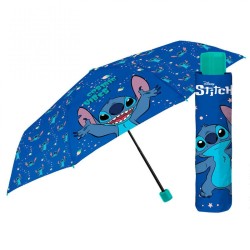 Ombrello Pieghevole Stitch Perletti 50 cm – Antivento, Compatto, Leggero, Scuola e Tempo Libero per Bambini