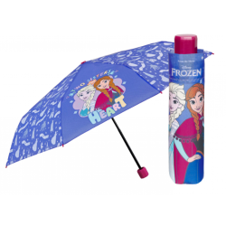 Ombrello Pieghevole Bambina Frozen Disney | Antivento con Struttura Rinforzata | Compatto da Borsa 23 cm