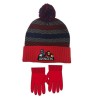 Set Avengers Cappello con Pon Pon e Guanti, Rosso, Taglia 52-54 – Idea Regalo Bambini Marvel