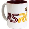 Tazza Mug in Ceramica AS Roma Ufficiale – Interno Bordeaux, 325 ml, Idea Regalo per Tifosi