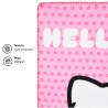 Plaid Hello Kitty 100% Poliestere 220 GSM 100x150 cm | Coperta Morbida per Bambini, Regalo Bambina