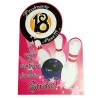 Biglietto Auguri 18 Anni Sagomato Tema Bowling – Idea Regalo Compleanno con Frase Interna e Scritta “Strike!” – Formato A5