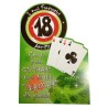 Biglietto Augurale 18 Anni Sagomato Tema Poker – Compleanno con Frase Divertente – Idea Regalo per Neo Diciottenne